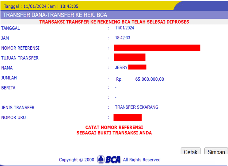 Bukti Pembayaran Menang Slot Online